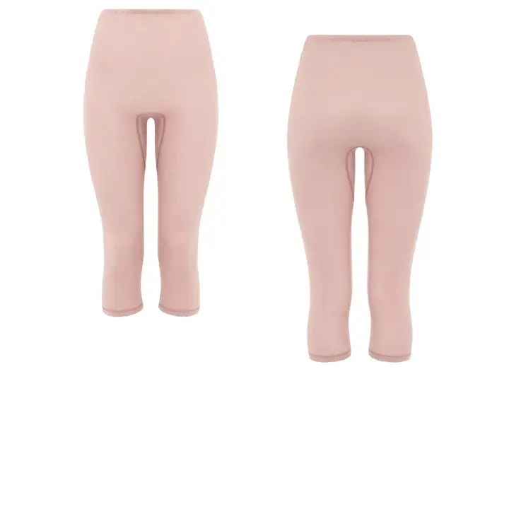 【SALE】コットン100％ インナー5280 7分丈ボトム, ピンク, product image number 2