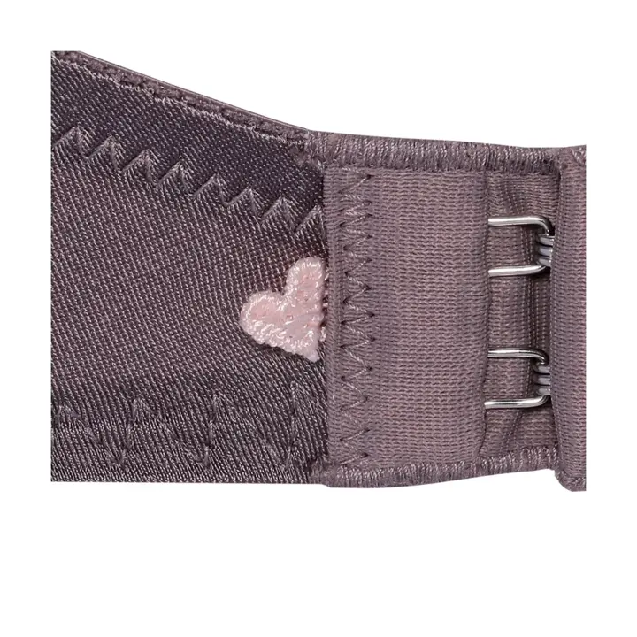 【SALE】夢みるブラ ノンワイヤー スリムライン ラブブロッサムズ, グレー, product image number 5