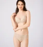 優々ブラ640 ボーイズレングス, ベージュ, model image number 1