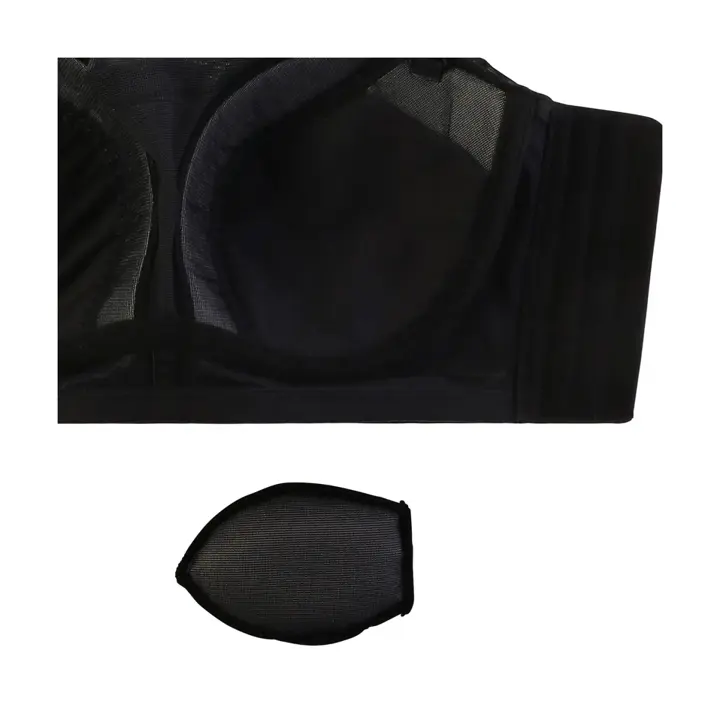 AMOSTYLEバンドゥ ブラジャー(ストラップ取り外し可) レイシーグロウ, ブラック, product image number 3