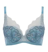すっきりなめらかシルエット4011 ブラジャー(パッドなし), ブルー, product image number 0