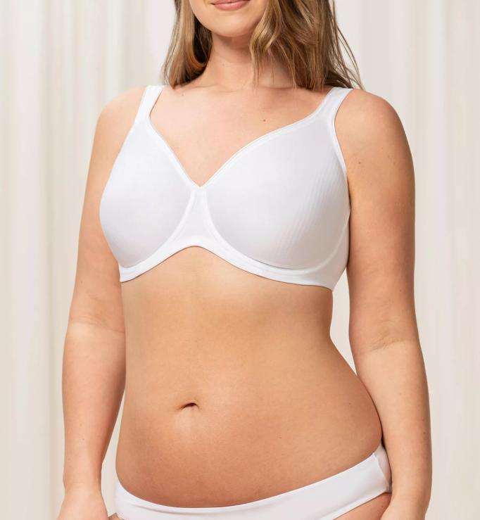 Triumph Modern Soft + Cotton Full Cup Bra White US 48C :  Clothing, Shoes & Jewelry