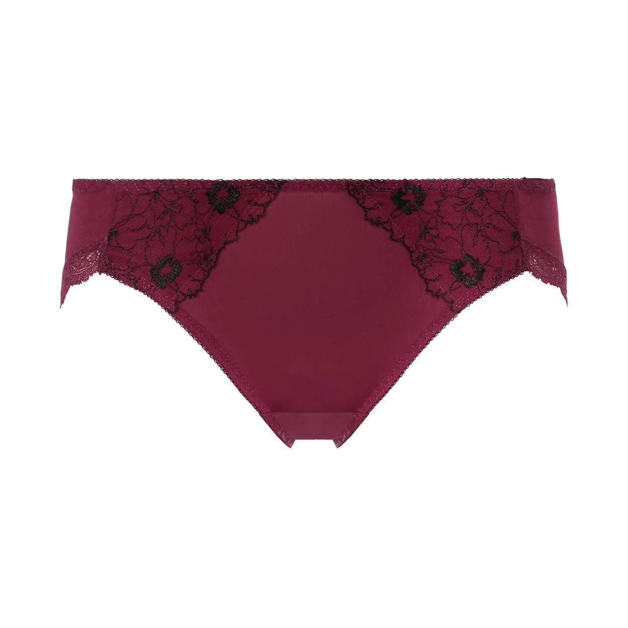 美胸フィットブラ アザレア レギュラーショーツ, レッド, product image number 0