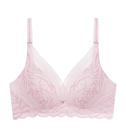 Triumph Shimmer Lace Magic Wire Padded Bra - Rose - Padded