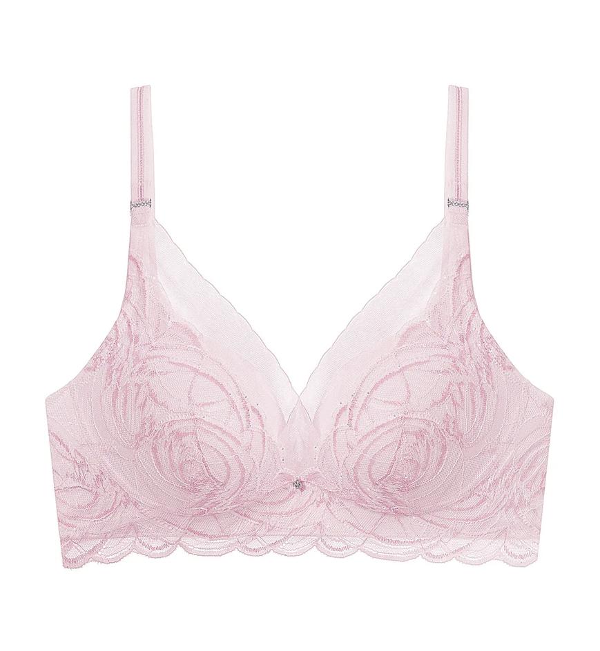 Triumph Shimmer Lace Magic Wire Padded Bra - Rose - Padded