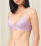 Triumph Aqua Shan Wired Push Up Deep V Bra - Stardust lilac - Plunge Bra