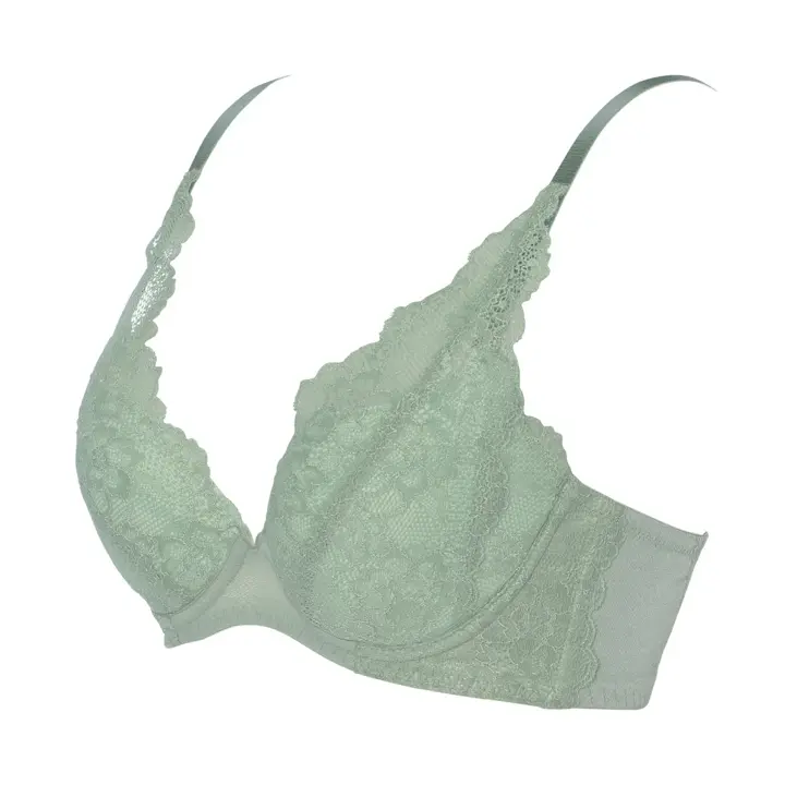 天使のブラ スリムライン632 ブラジャー【一部カラーSALE】, グリーン, product image number 2