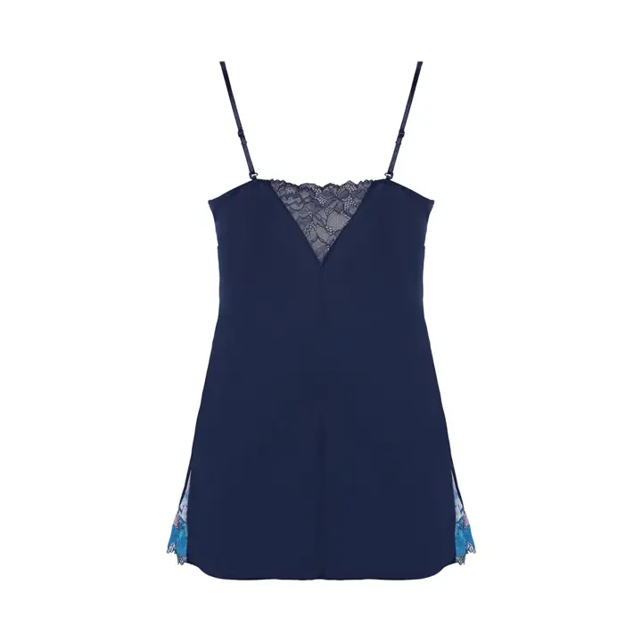 【SALE】レッドレーベル バイ トリンプ0120 ロングキャミソール, ブルー, product image number 1