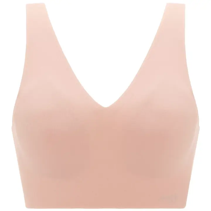 スロギー ゼロフィール(R) 綿混 ハーフトップ Vネック, ピンク, product image number 0