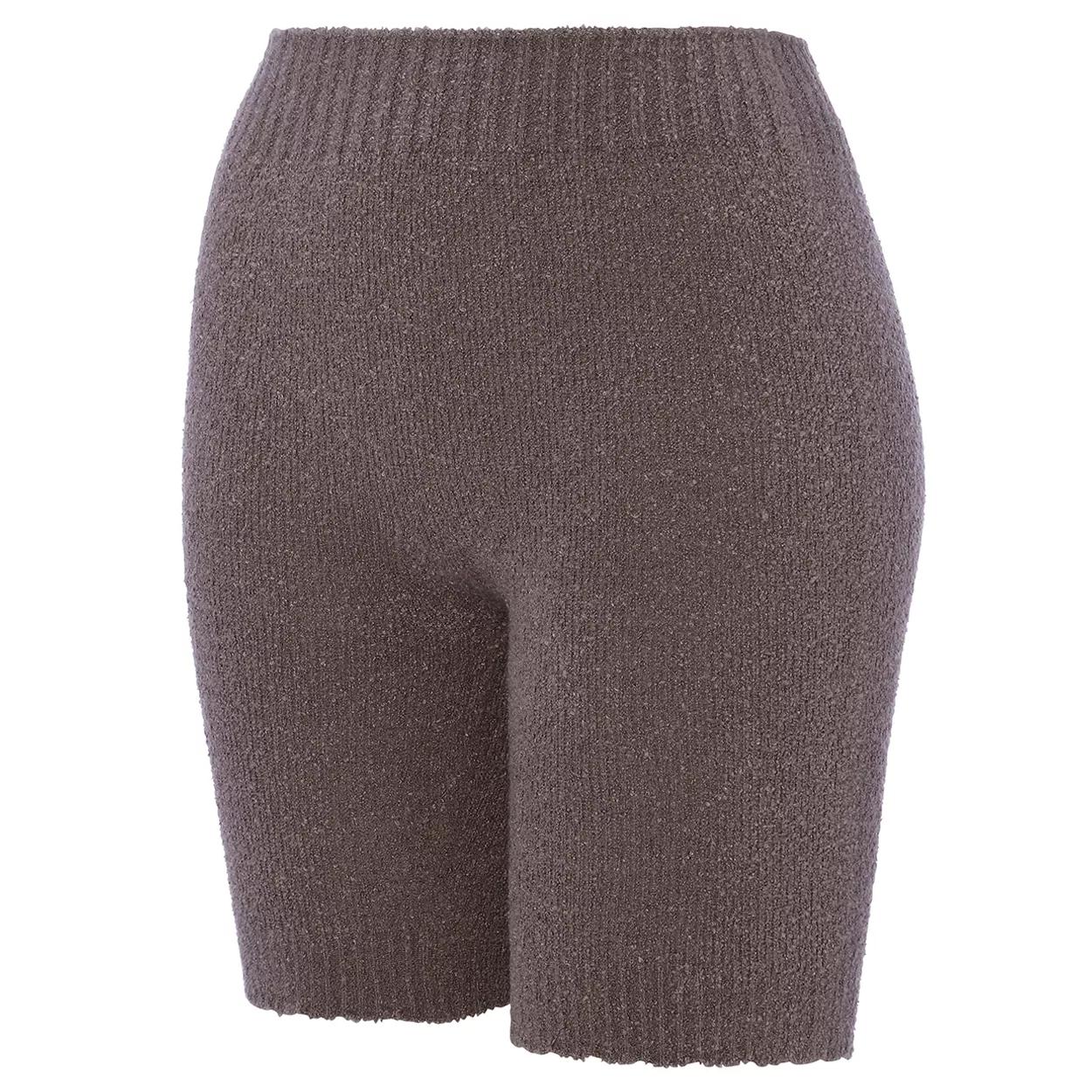 【SALE】スロギー ホイップタッチ 3分丈ニットパンツ, グレー, product image number 1