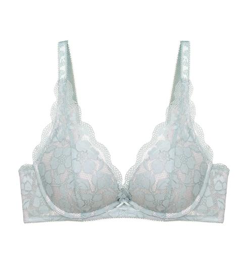Triumph STYLE BUTTERCUP DEEP V WIRED PUSH-UP BRA - Misty turquoise - Wired