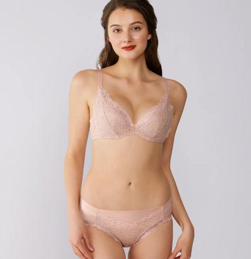 トリンプ プレミアム ゴールドレーベル4000 ブラジャー(パッドなし)【一部カラーSALE】, ピンク, model image number 1