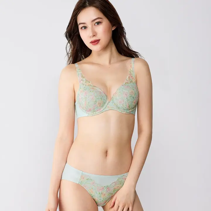 【SALE】秘めわざ628 レギュラーショーツ, グリーン, model image number 1