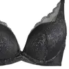夢みるブラ(R)DeepV ブラ＆ショーツセット デイジーレース【一部カラーSALE】, ブラック, swatch