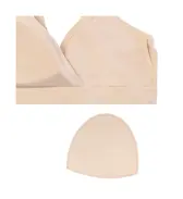 スロギー フリー オールラウンド ハーフトップブラ ラージ, ベージュ, product image number 3