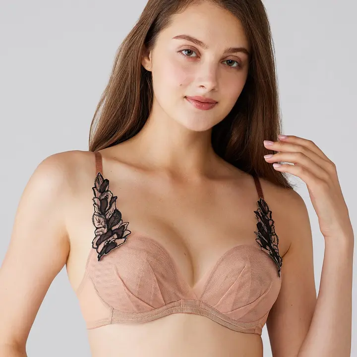 フロラーレ リュクス5024 ブラジャー2(パッドなし), ブラック, model image number 0