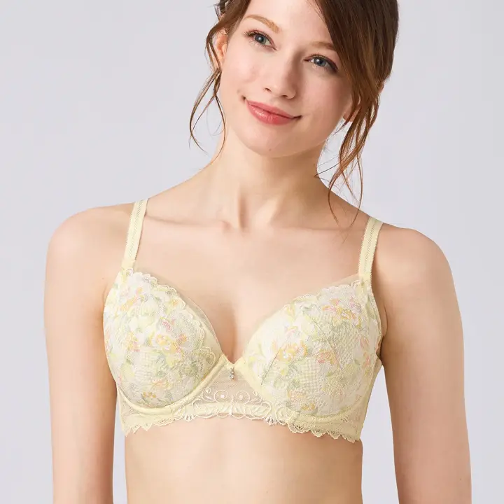 レッドレーベル バイ トリンプ0121 ブラジャー, イエロー, model image number 0