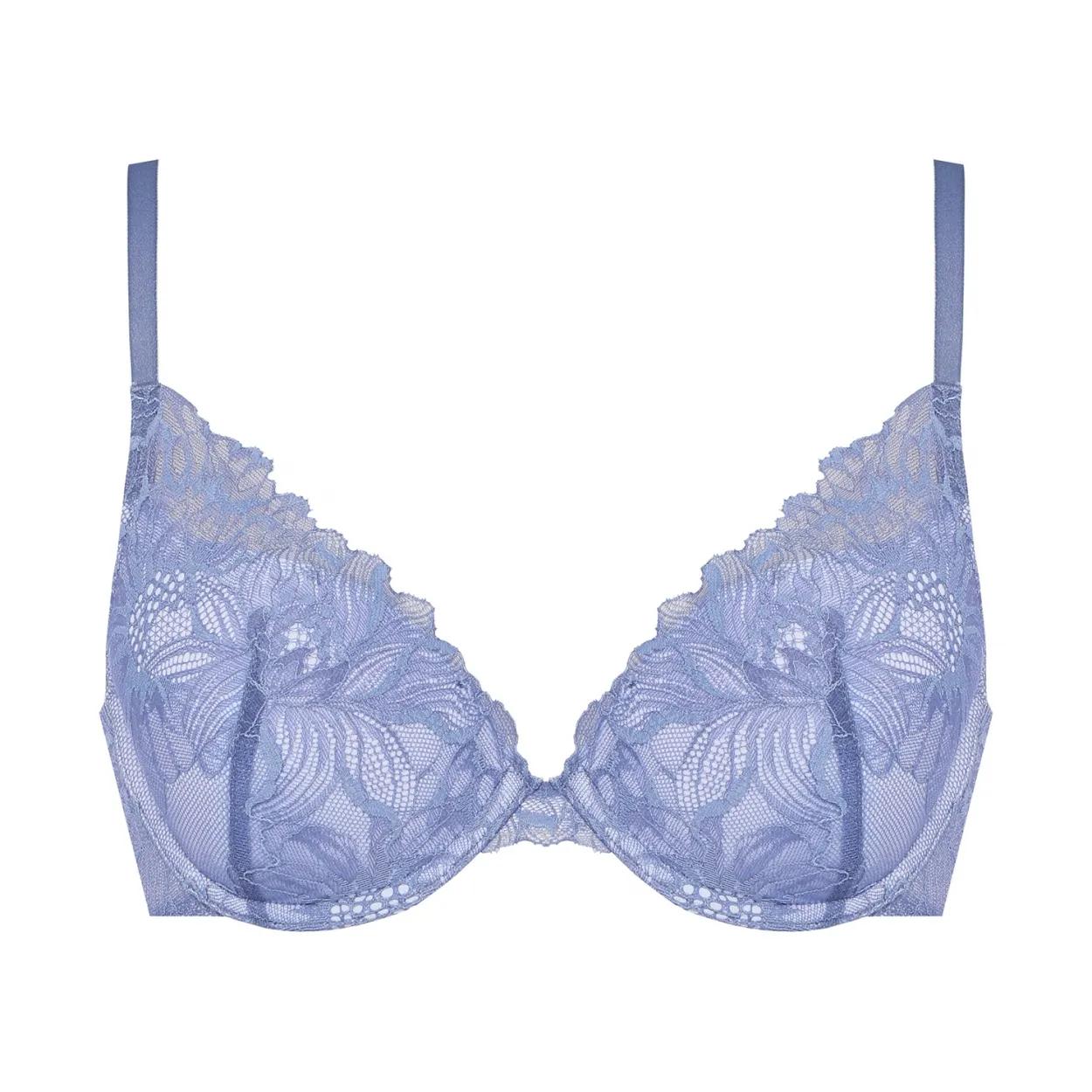 ナチュラルユーブラ ブラジャー ガーデニアウィスパー, ブルー, product image number 0