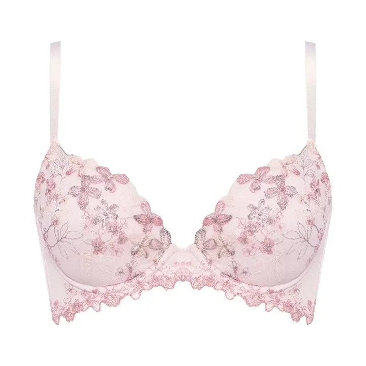 チャーミングラマー スリムライン ブラジャー チャーミングペタル, ピンク, product image number 0