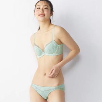 【SALE】ナチュラルスリムブラ  エアームーブメント, グリーン, model image number 1