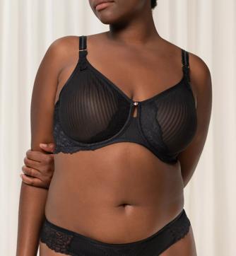 Womens Triumph Minimizer bras  PEONY FLORALE Black – Robiola Bio