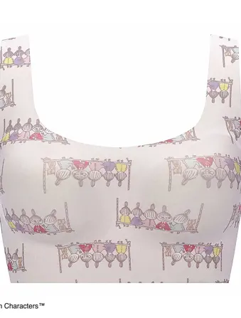 【最終値下げ】SIIILON Floating tops スロギー ゼロフィール ムーミン ハーフトップ sloggi ZF N-Top5 Print