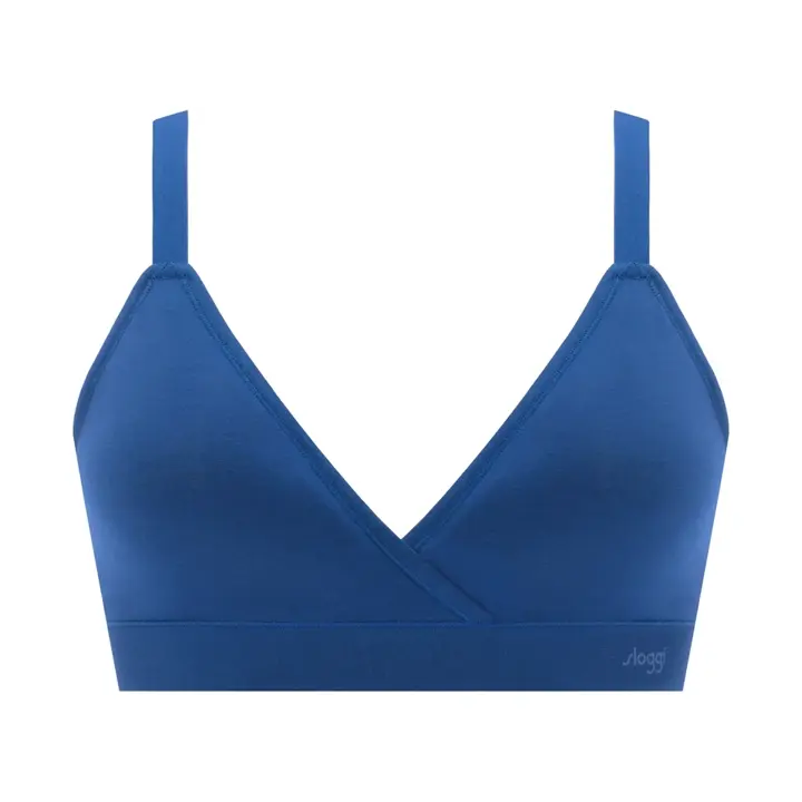 スロギー フリー オールラウンド ハーフトップブラ, ブルー, product image number 0