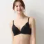 夢みるブラ DeepV ブラジャー マイブロッサムブーケ, ブラック, model image number 0