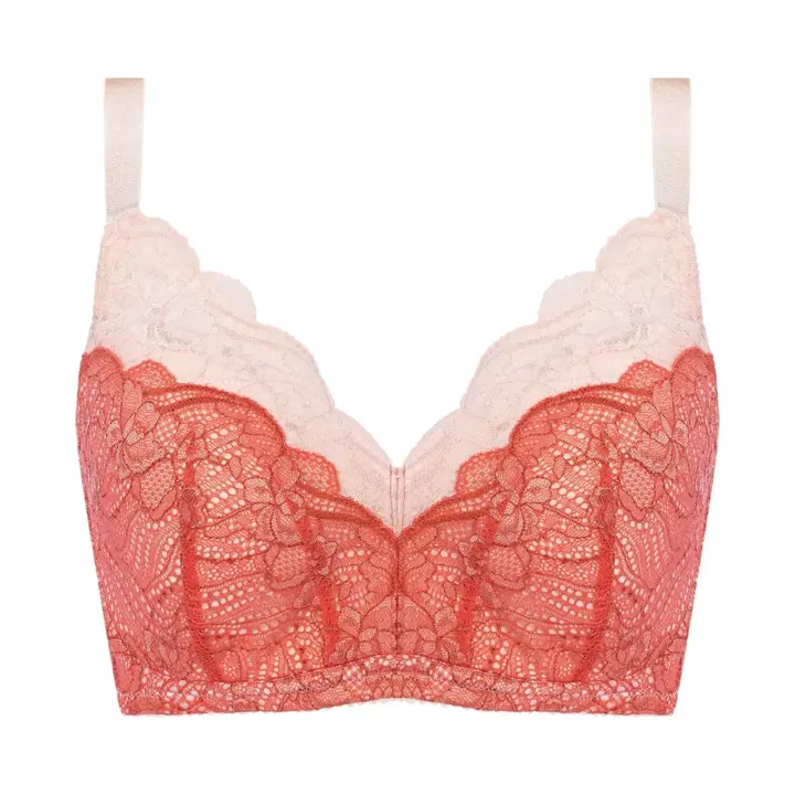 【SALE】すっきり包み込むブラ585ブラジャー(パッドなし), オレンジ, product image number 0