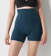 スロギー ホイップタッチ 2分丈ニットパンツ【一部カラーSALE】, グリーン, model image number 0