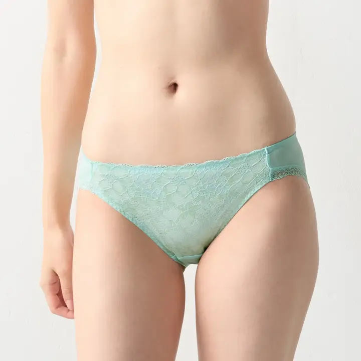 夢みるブラ(R) ライト ブラ＆ショーツセット ドリームデイリリー【一部カラーSALE】, グリーン, model image number 1