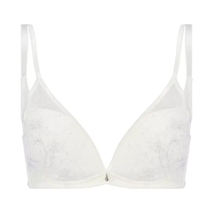 【SALE】チャーミングラマー ノンワイヤー ブラジャー サマーシアー, ホワイト, product image number 0