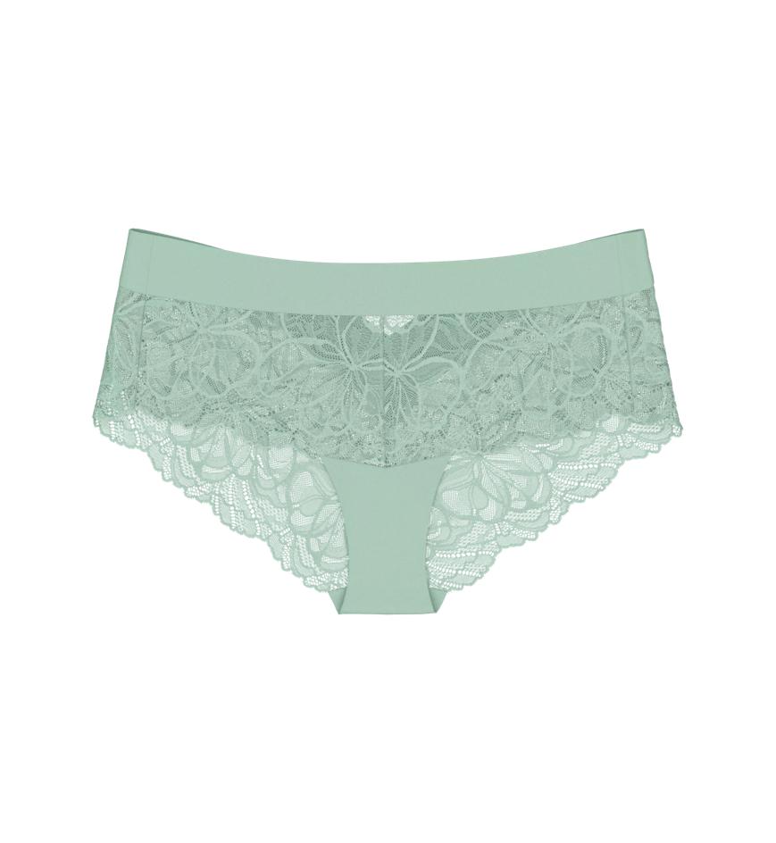 Triumph BODY MAKE UP ILLUSION LACE SHORT - Misty turquoise - Boyleg