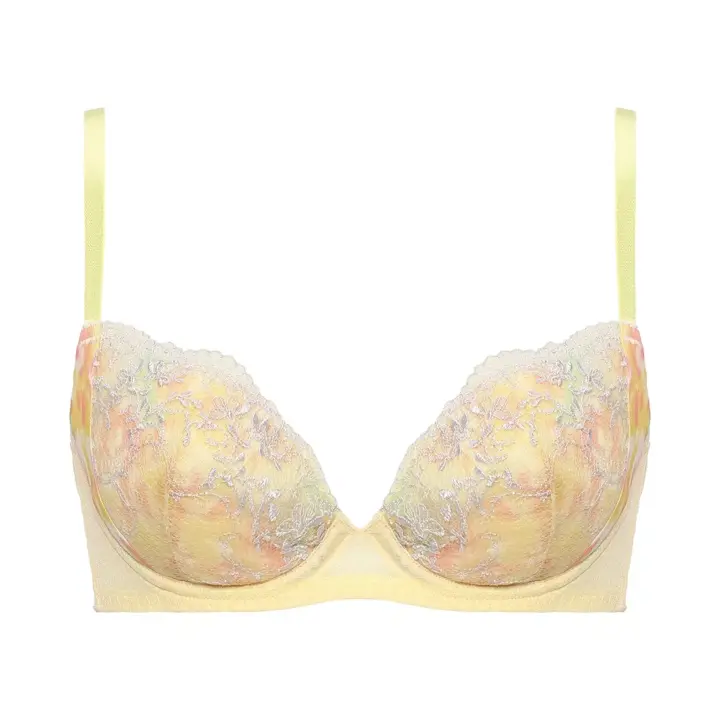 【SALE】きゅっと寄せブラ ブラジャー プレイフルアーチ, イエロー, product image number 0