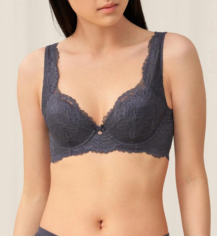 Triumph FLORALE PEONY 系列鋼圈薄墊胸圍 - Pebble grey - 有鋼圈