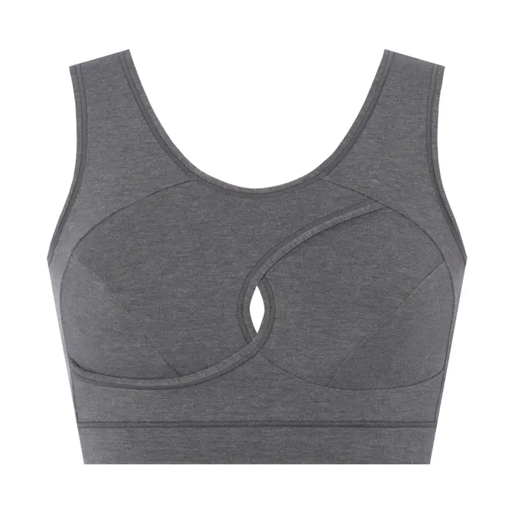 美胸ナイトブラ6030 ハーフトップ2, グレー, product image number 0