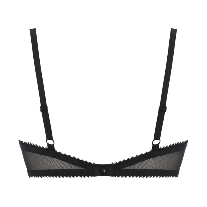 【SALE】DeepV ブラジャー(パッドなし) グレースフルフラワー, ブラック, product image number 1