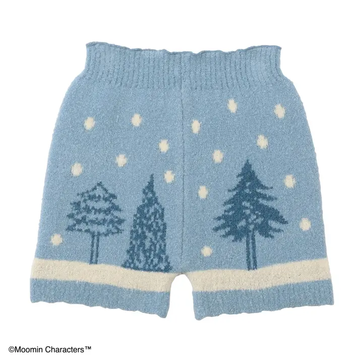 スロギーG073 ムーミン 1分丈ニットパンツ, ブルー, product image number 2