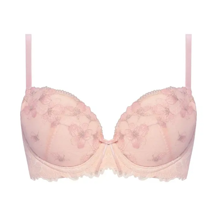 【WEB/アウトレット限定】Daily AMOSTYLE 脇高ブラ (イノセントフローラル), ピンク, product image number 0