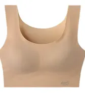 【SALE】【WEB限定】ベーシックタイプ(スロギーG016)　カップ付きハーフトップ, ベージュ, product image number 0