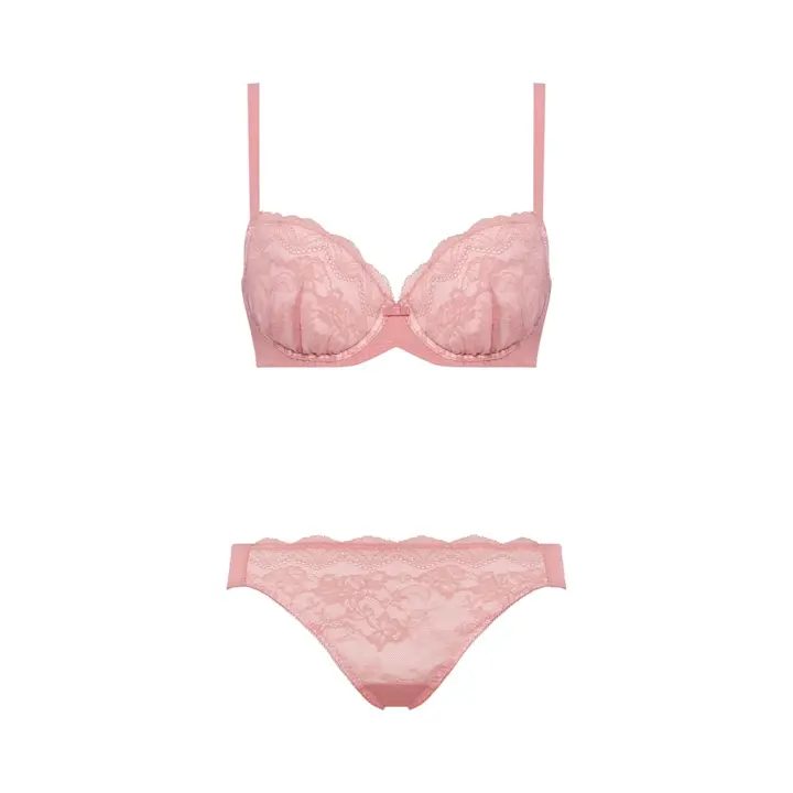 夢みるブラ(R) ライト ブラ＆ショーツセット デイジーシャワー【一部カラーSALE】, ピンク, product image number 1