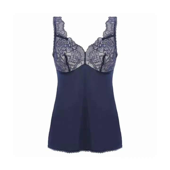 フロラーレ バイ トリンプ1100 ラウンドキャミソール【一部カラーSALE】, ブルー, product image number 0