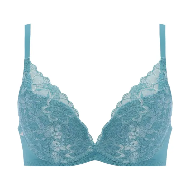 夢みるブラ(R) ノンワイヤー ブラ＆ショーツセット ドリームデイリリー【一部カラーSALE】, ブルー, product image number 0