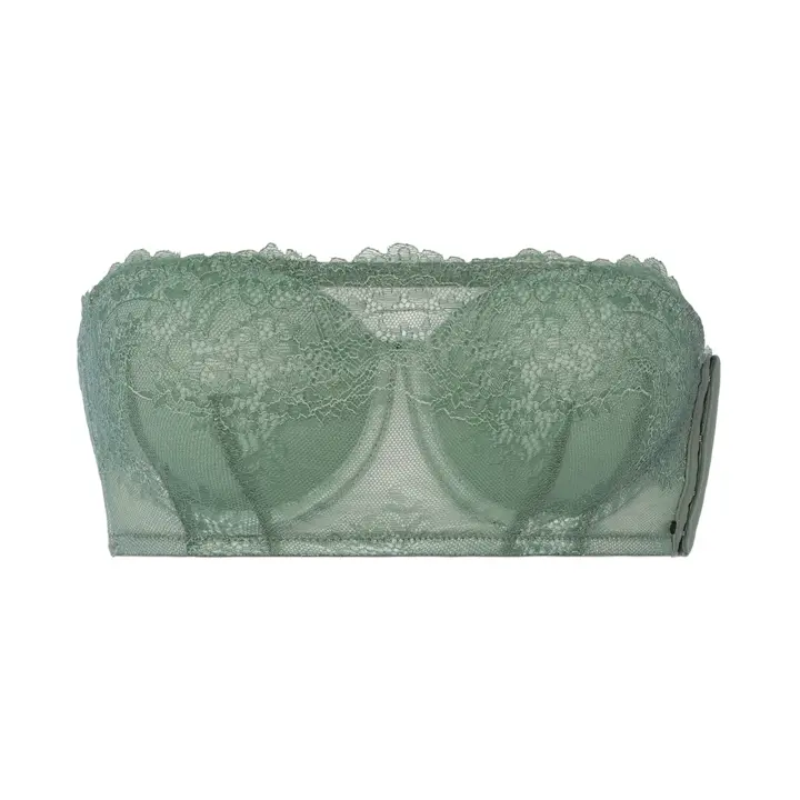 【SALE】アモスタイルバンドゥ ブラジャー(ストラップ取り外し可) スタイリングコレクション, グリーン, product image number 0