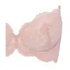 Daily AMOSTYLE 3/4 カップブラ プチプラ ブラ＆ショーツセット レースラバー, ピンク, swatch