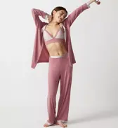 【SALE】エス バイ スロギー サンデーズ ロングボトム, ピンク, model image number 1