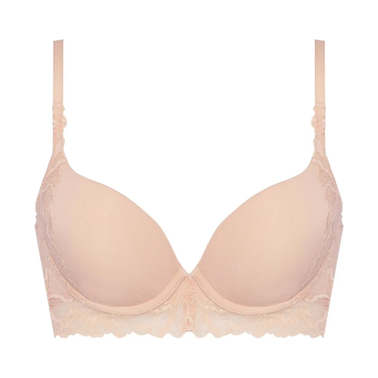 ナチュラルユーブラ スムースタイプ ブラジャー ガーデニアウィスパー, ベージュ, product image number 0