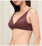 Triumph Signature Sheer Non-Wired Push Up Deep V Bra - Decadent chocolate - Non-wired Bra