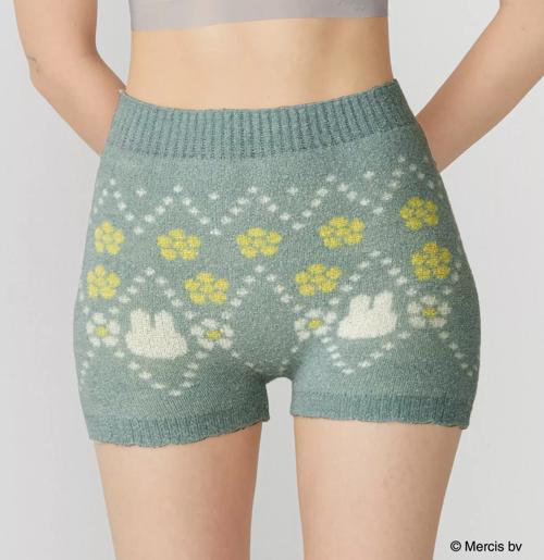 【SALE】スロギー ミッフィーコラボ あったか ニットパンツ, グリーン, model image number 0