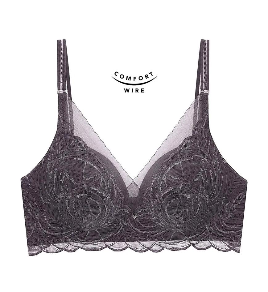 GLOWNY ♥ WHISPER LACE BRALETTE /追跡付 HIBAH, Wireless Lace Bralette BR13134 | 6IXTY8IGHT SINGAPORE